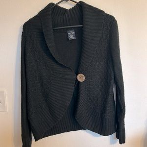 Women’s Faded Glory Black  Knit Cardigan